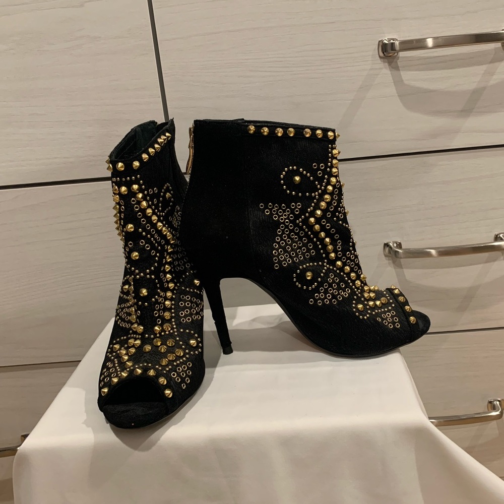 ZARA open toe booties